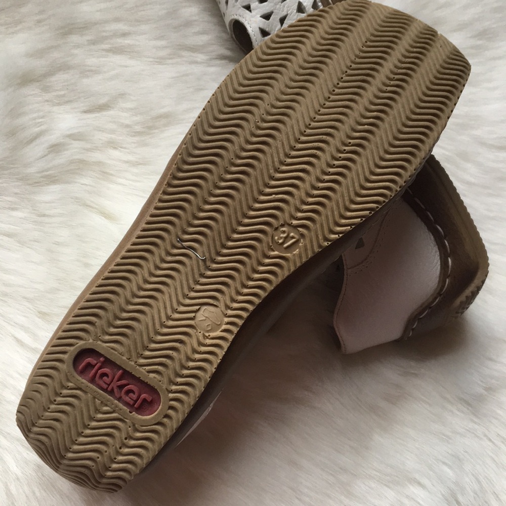RIEKER SUPER CUTE WHITE MARY JANE STYLE WOMEN FLATS - Picture 7 of 8